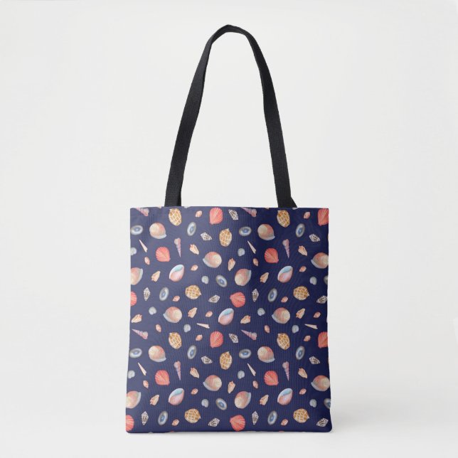 Seashell Elegance: Summer Blue Pattern. (Vorderseite)
