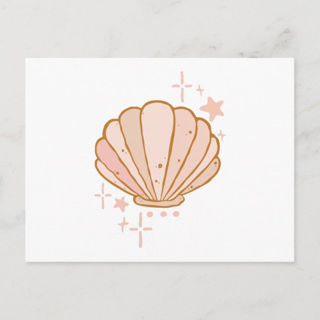 Seashell Feiertagspostkarte (Vorderseite)