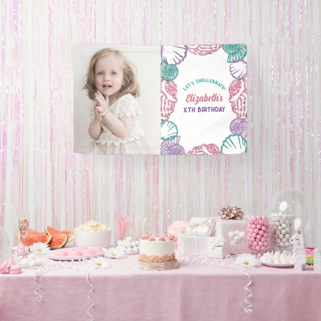 Seashell Girls Birthday Banner (Party)
