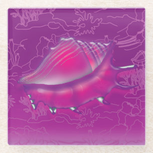 Seashell Glasuntersetzer