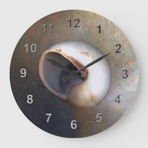 Seashell Große Wanduhr