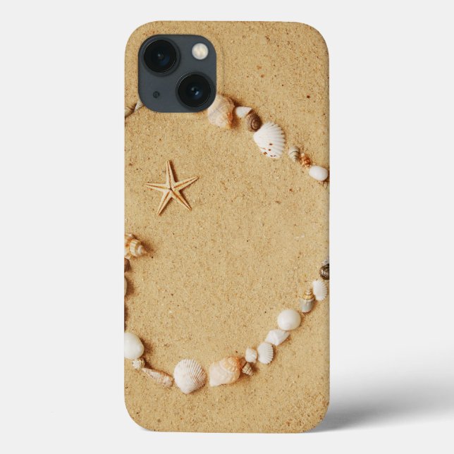 Seashell Heart mit Starfish Case-Mate iPhone Hülle (Rückseite)