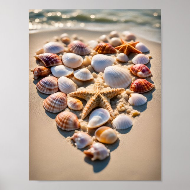 Seashell Heart Poster (Vorne)