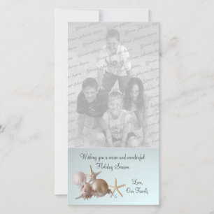 Seashell Holiday Greeting Feiertagskarte