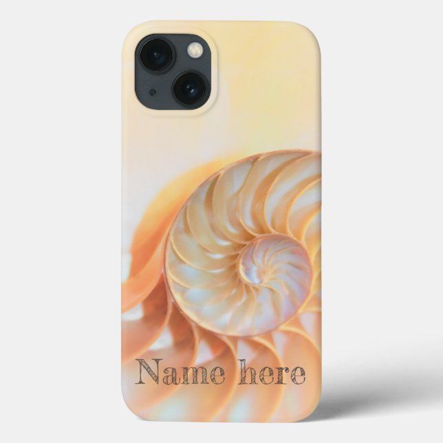 Seashell Muschel nautilus Swirl iPhone / iPad Gehä Case-Mate iPhone Hülle (Rückseite)