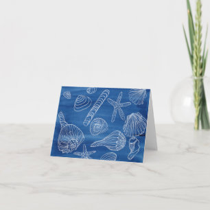 Seashell Notecard Karte