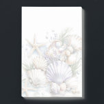 Seashell Notes Post-it Klebezettel<br><div class="desc">Post-it-Notes shown in white with a lovely seashell print.
The print is opaque so you can write on it.
Customize this item or buy as is.



Licensed Image</div>