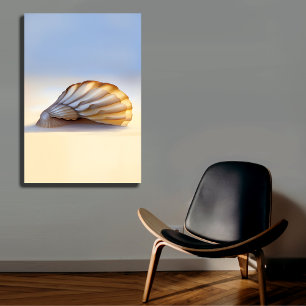 Seashell on Sand Canvas Print Leinwanddruck