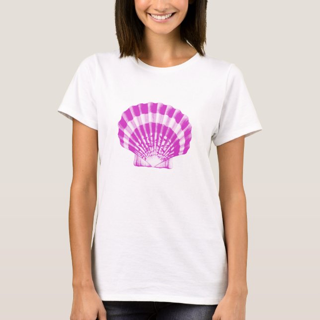 Seashell - orchid und weiß T-Shirt (Vorderseite)