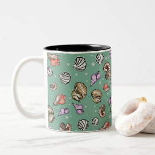 Seashell Pattern auf einer Tasse