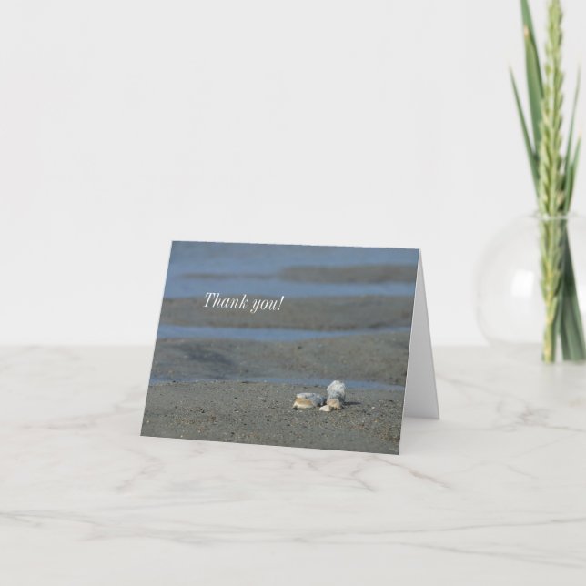 Seashell Pile Dankeschön Card Dankeskarte (Vorderseite)