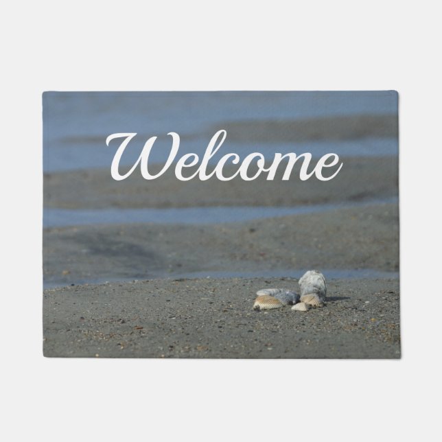 Seashell Pile Welcome Doormat Fußmatte (Vorderseite)