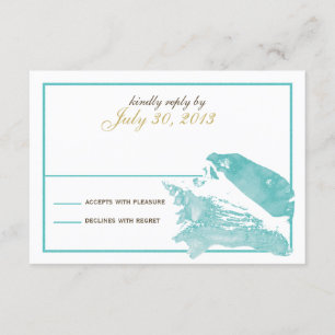 Seashell Response Card RSVP Karte