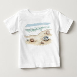 Seashell & Sand Watercolor Beach Tote Boby T-Shirt
