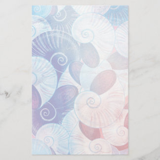Seashell Scene Pattern Briefpapier
