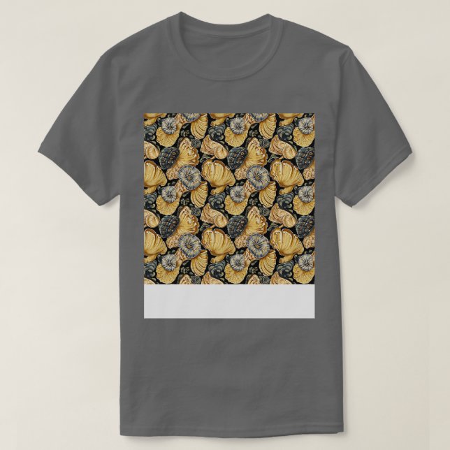 Seashell Seamless Pattern Sea Muschel Clam Beach S T-Shirt (Design vorne)