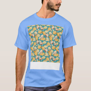 Seashell Seamless Pattern Sea Muschel Clam Beach S T-Shirt