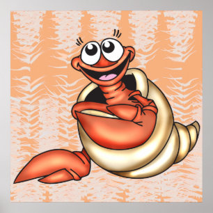 Seashell-Seegeschöpf Poster