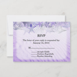 Seashell Seesterne Hochzeit RSVP seashell1