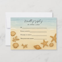 Seashell Serenade RSVP-Karte