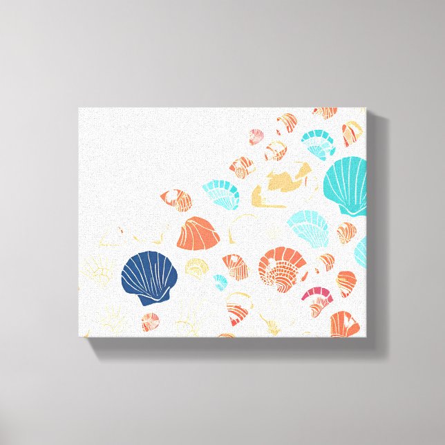 Seashell Shore Leinwanddruck (Vorderseite)