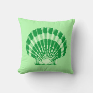 Seashell - Smaragd und Minzgrün Kissen