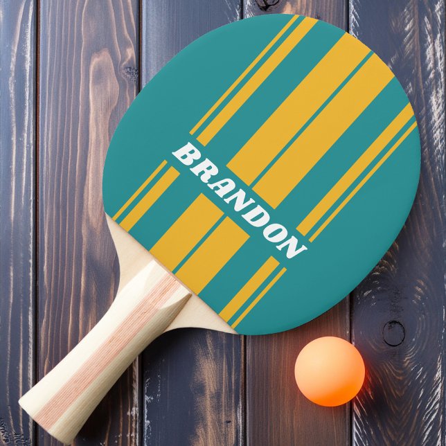 Seashell Sunrise Board Streifen mit Namen Tischtennis Schläger (Von Creator hochgeladen)