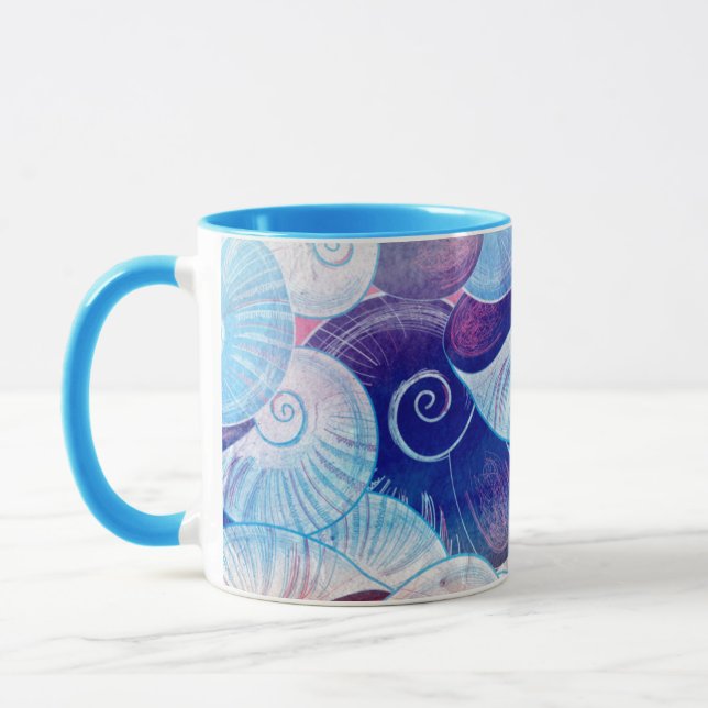 Seashell-Szenen-Muster Tasse (Links)