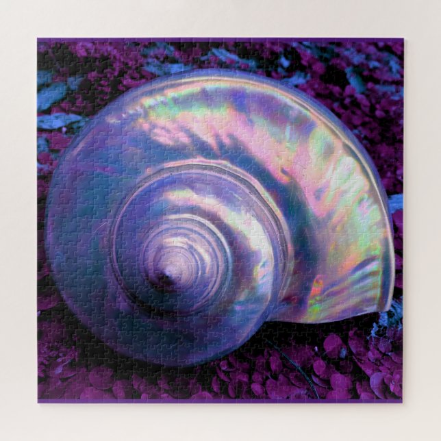 Seashell tropische opaleszente Mutter von Perle Puzzle (Horizontal)