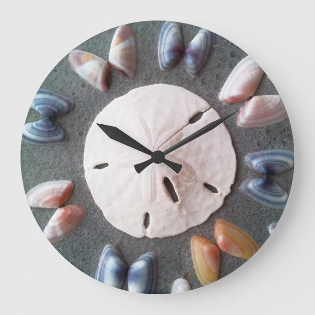 Seashell-Uhr Große Wanduhr (Vorderseite)
