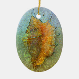 SEASHELL Verzierung Keramik Ornament