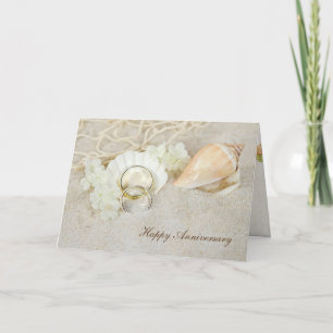 Seashell Wedding Anniversary Karte