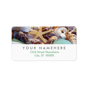 Seashells Address Labels Adressaufkleber