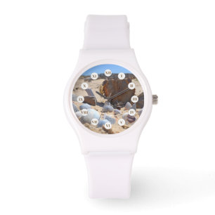 Seashells am Strand von Shirley Taylor Armbanduhr
