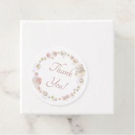 Seashells and Pearls Quinceanera Gastgeschenk Geschenkanhänger