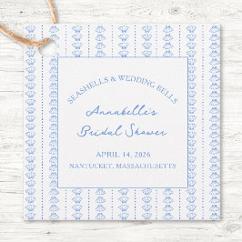 Seashells and Wedding Bells Brautparty Geschenkanhänger