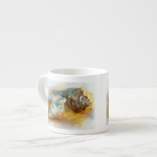 Seashells auf dem Strand Espressotasse