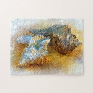 Seashells auf dem Strand Puzzle