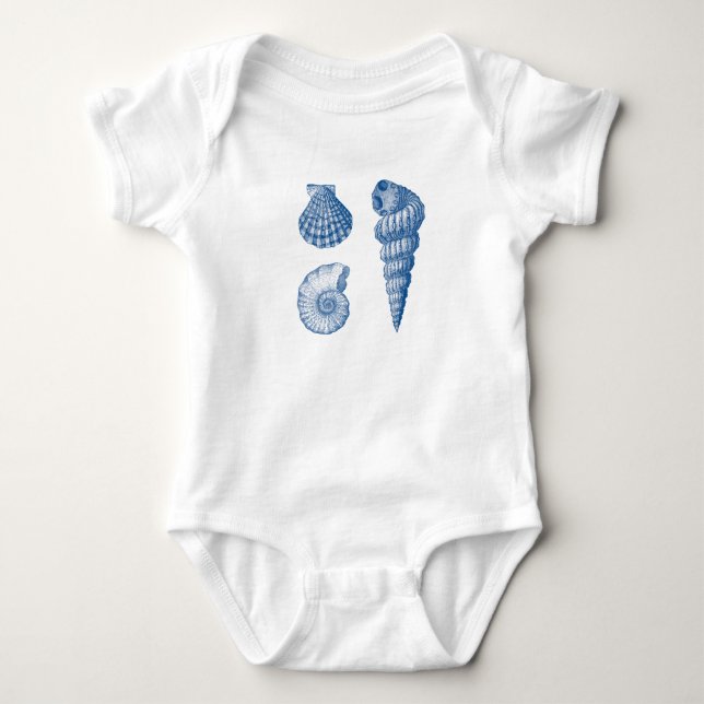 Seashells Baby Strampler (Vorderseite)