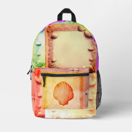 Seashells Backpack Bedruckter Rucksack