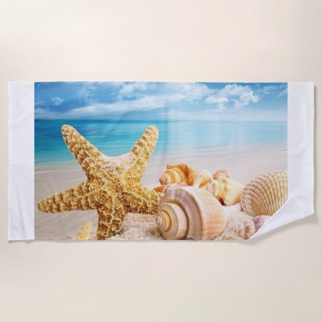 Seashells-Badetuch Strandtuch (Vorderseite)