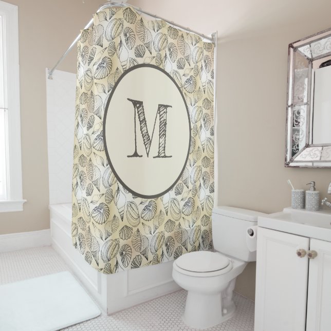 Seashells Beach House Nautical Duschvorhang (Beispiel)