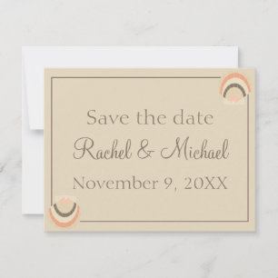 Seashells Beach Wedding Charm Save The Date