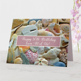 Seashells Birthday Card Sprichwort von allen Karte