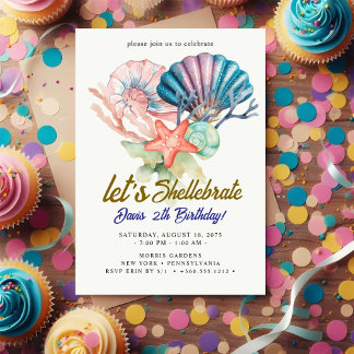 seashells Birthday Einladung