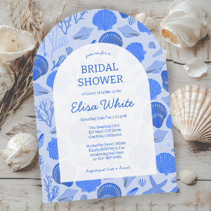 Seashells Brautparty Elegante Beach CUSTOM Arch Einladung