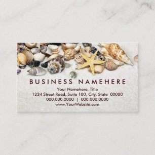 Seashells Business Cards Visitenkarte