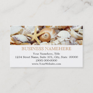 Seashells Business Cards Visitenkarte