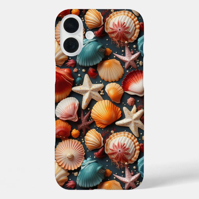 Seashells Case-Mate iPhone Hülle (Rückseite)