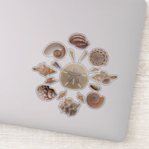 Seashells Collection Mandala Aufkleber